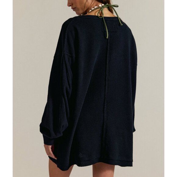 🆕 FREE PEOPLE We The Free Coast 2 Coast Thermal / Black - Picture 2 of 5